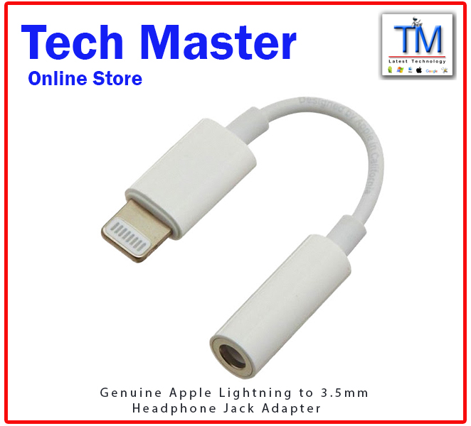 Apple Lightning to 3.5 mm Headphone Jack Adapter - Lightning to